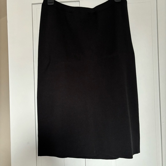 Eileen Fisher Silk Cotton Knit Skirt - Picture 2 of 6